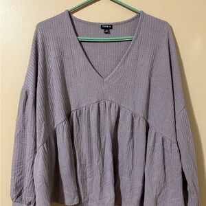 TORRID Women's Lavender V- Neck Top